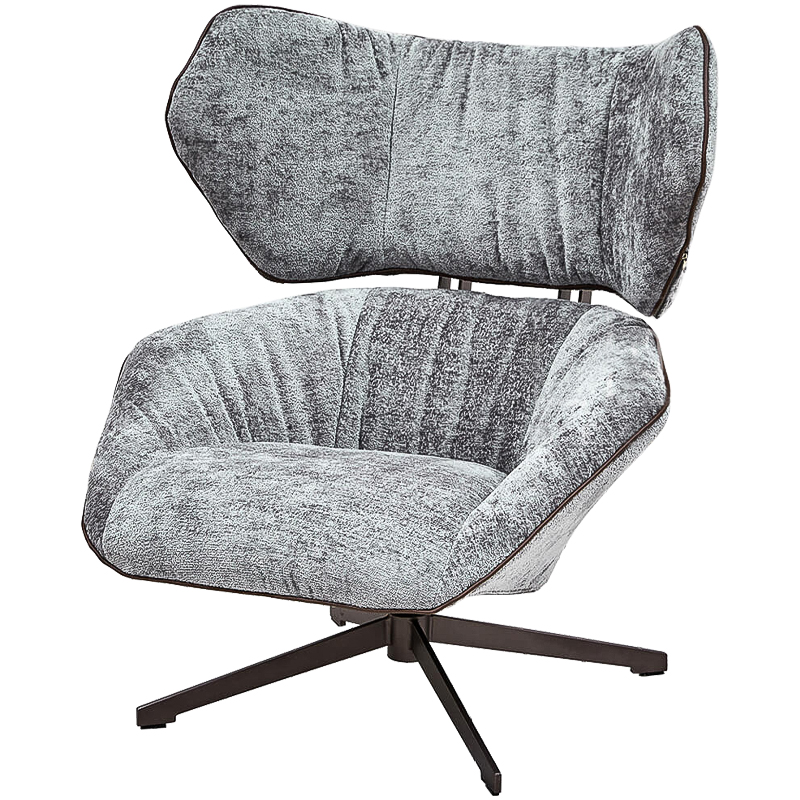 Кресло Holdor Chair Серый Темная бронза Кресло Holdor Chair Серый Темная бронза в Твери | Loft Concept