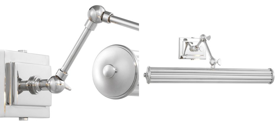 Бра Eichholtz Wall Lamp Luca L Nickel Бра Eichholtz Wall Lamp Luca L Nickel - Loft-Concept в Твери