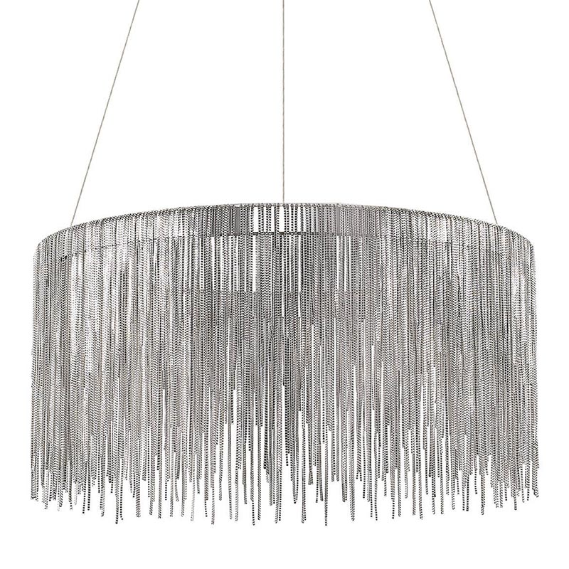 Люстра Atlantis Chain Chandelier Round Chrome Хром Люстра Atlantis Chain Chandelier Round Chrome Хром в Твери | Loft Concept