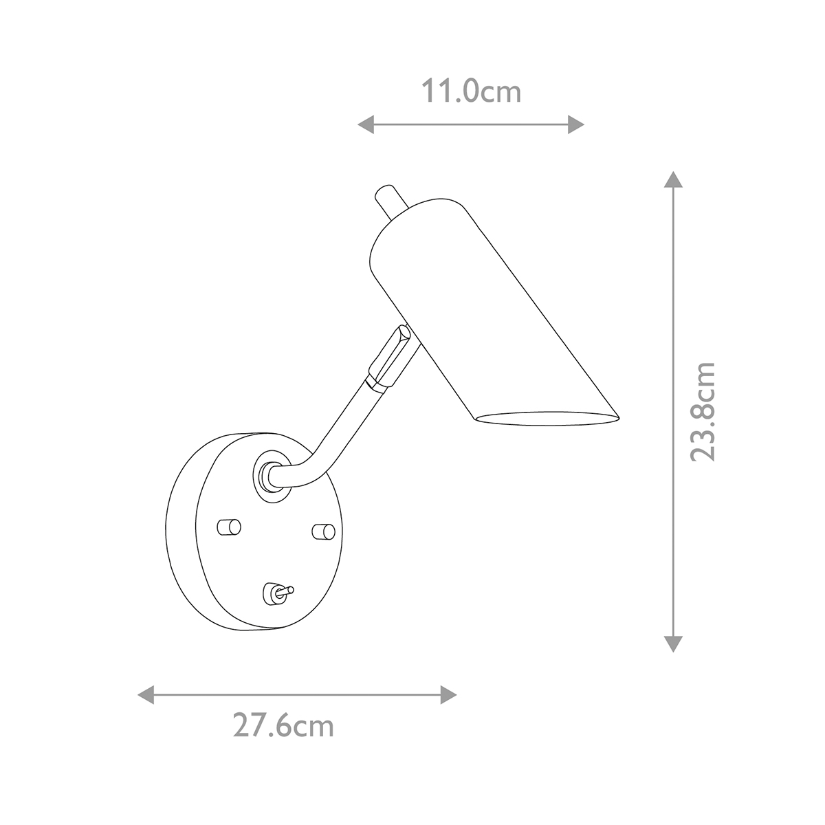 Бра с цилиндрическим плафоном и круглым основанием с выключателем Elstead Lighting в Твери