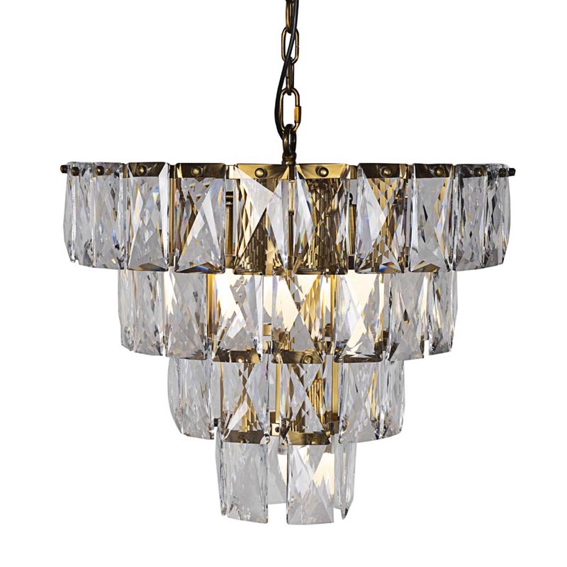 Люстра Tiers Crystal Light Chandelier brass 7 Латунь Люстра Tiers Crystal Light Chandelier brass 7 Латунь в Твери | Loft Concept