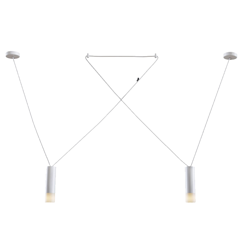Wireflow LED White Suspension lam 2 патрона Белый в Твери | Loft Concept 