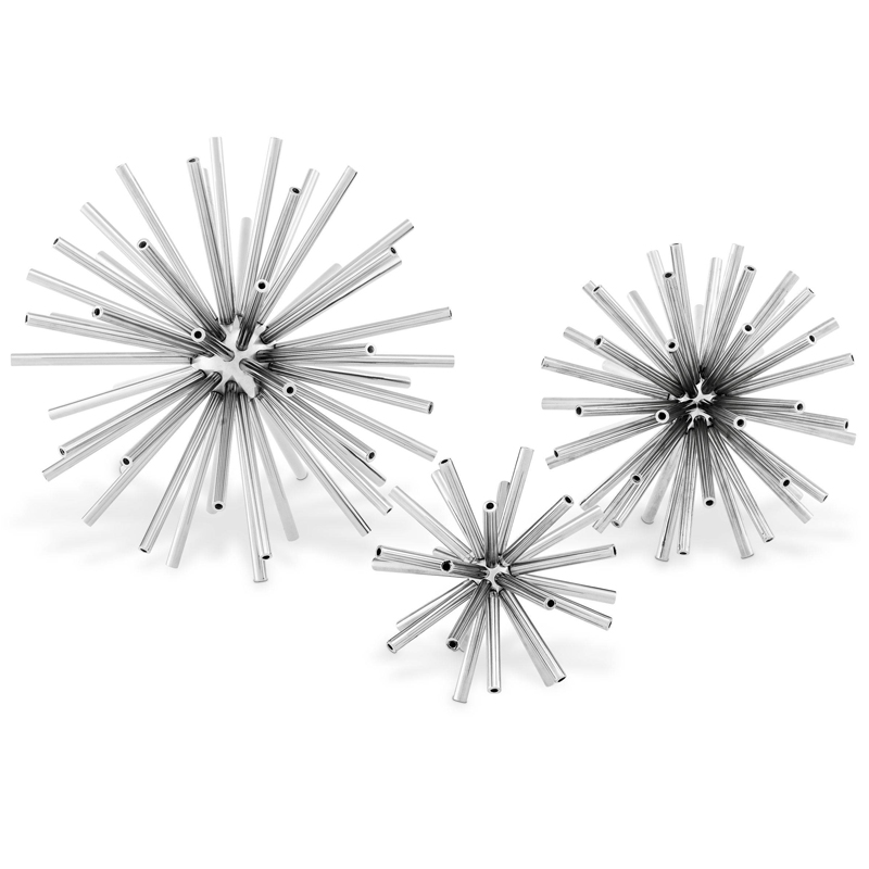 Аксессуары Eichholtz Object Meteor set of 3 Никель Аксессуары Eichholtz Object Meteor set of 3 Никель в Твери | Loft Concept