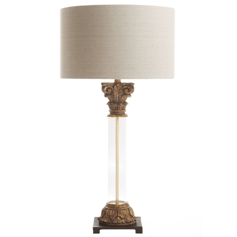 Настольная лампа Odette Provence Table lamp Белый Коричневый винтаж Настольная лампа Odette Provence Table lamp Белый Коричневый винтаж в Твери | Loft Concept