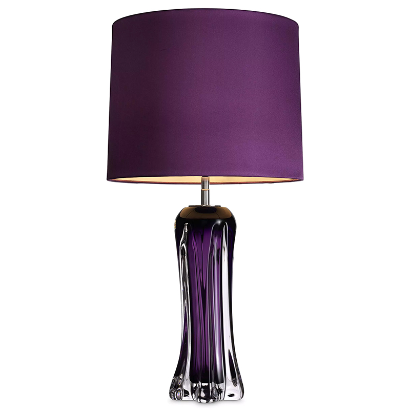 Настольная лампа Eichholtz Table Lamp Castillo Фиолетовый Прозрачный фиолетовый Прозрачное Стекло Настольная лампа Eichholtz Table Lamp Castillo Фиолетовый Прозрачный фиолетовый Прозрачное Стекло в Твери | Loft Concept