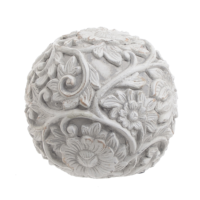 Статуэтка Flowers Pattern Ball Серый в Твери | Loft Concept 