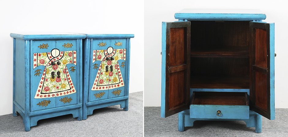 Тумба Chinese Pattern Blue Тумба Chinese Pattern Blue - Loft-Concept в Твери