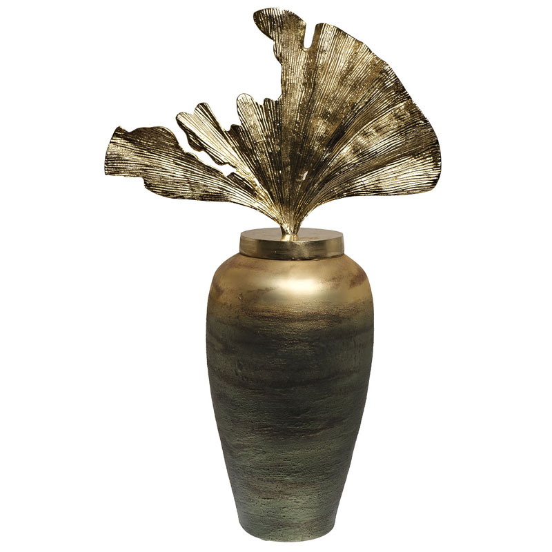 Ваза Huramiya Vase Золотой Зеленый смок Ваза Huramiya Vase Золотой Зеленый смок в Твери | Loft Concept