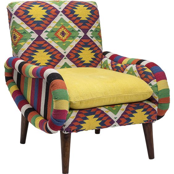 Кресло Ethnotica Kelim Chair Мульти Кресло Ethnotica Kelim Chair Мульти в Твери | Loft Concept