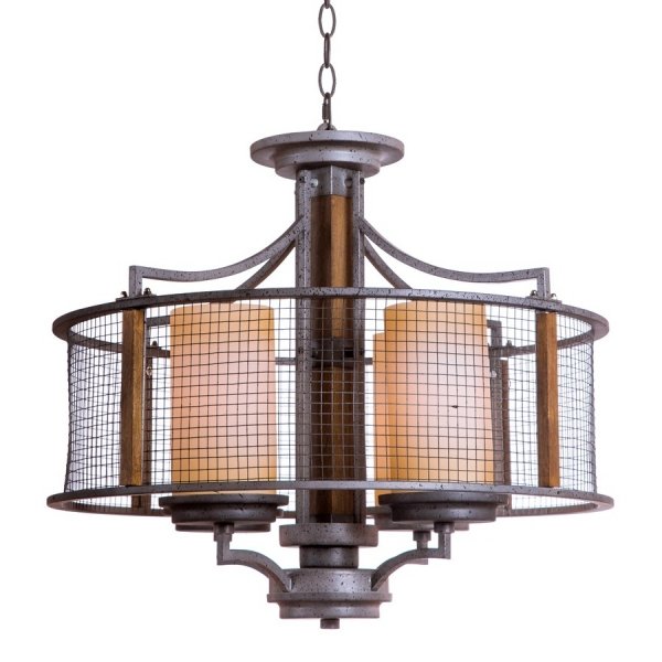 Подвесной светильник Mirage Cage Pendant 4 Серый Подвесной светильник Mirage Cage Pendant 4 Серый в Твери | Loft Concept