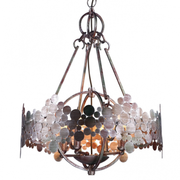 Люстра Round Iron Shod Chandelier Темная медь Люстра Round Iron Shod Chandelier Темная медь в Твери | Loft Concept