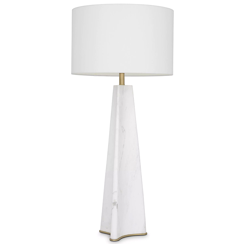 Настольная лампа Eichholtz Table Lamp Bensom Marble Кремовый Белый Латунь Настольная лампа Eichholtz Table Lamp Bensom Marble Кремовый Белый Латунь в Твери | Loft Concept