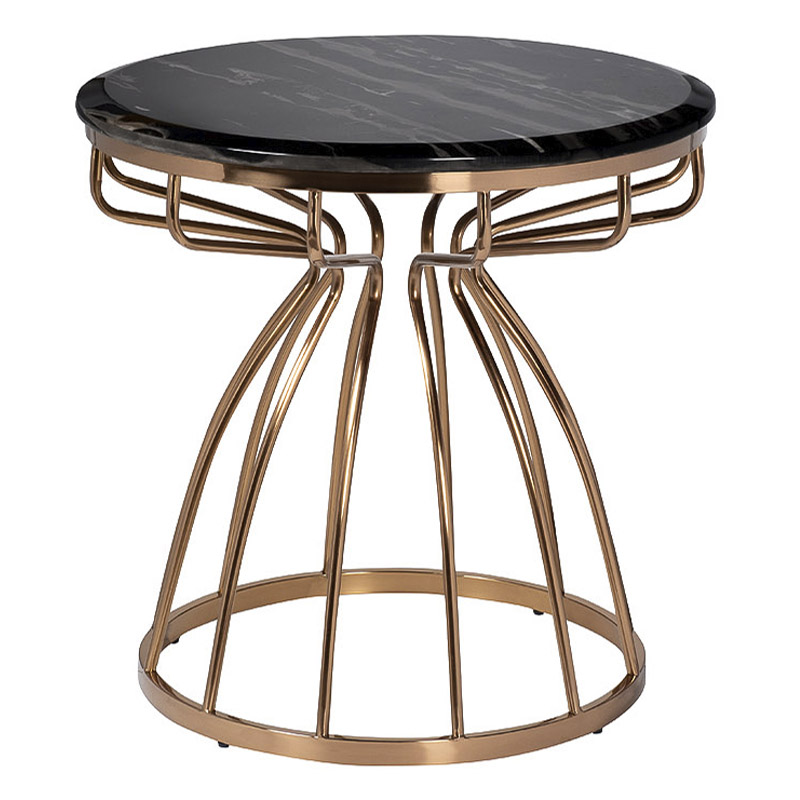 Приставной стол Buster Side Table Золотой Приставной стол Buster Side Table Золотой в Твери | Loft Concept