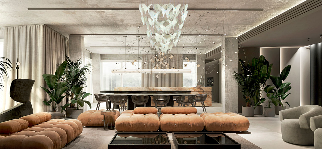 Люстра Белые Бабочки Жемчужно-серая база Night Butterflies Chandelier - фото №1