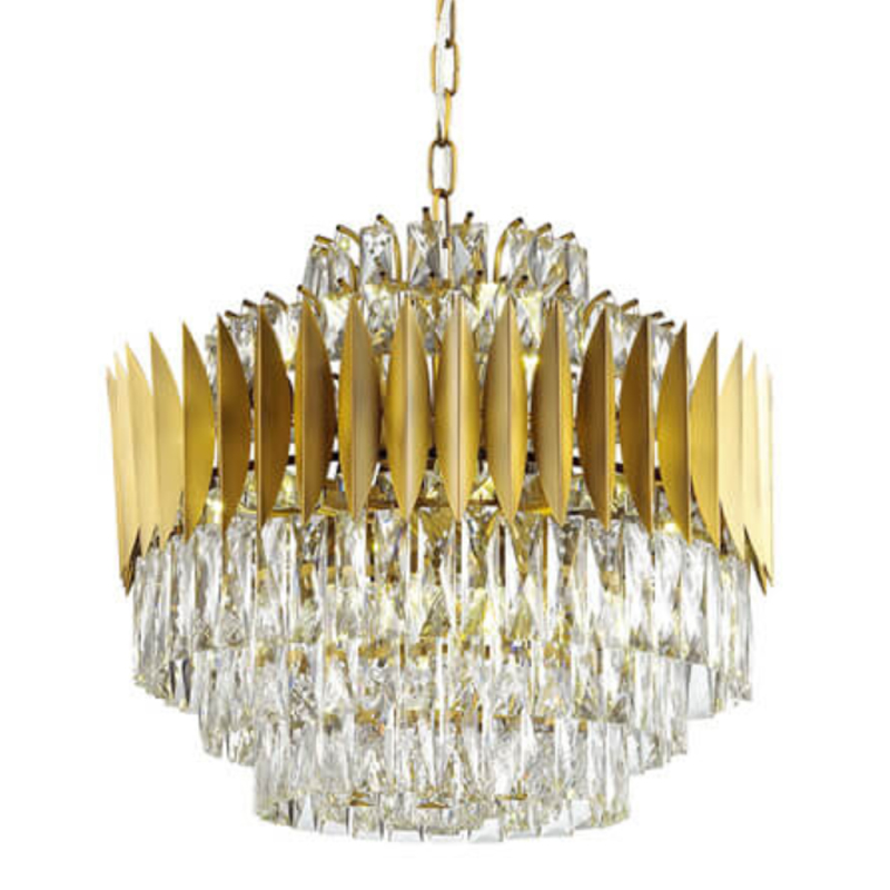 Люстра KEBO KING CHANDELIER 55 Латунь Прозрачное Стекло Люстра KEBO KING CHANDELIER 55 Латунь Прозрачное Стекло в Твери | Loft Concept