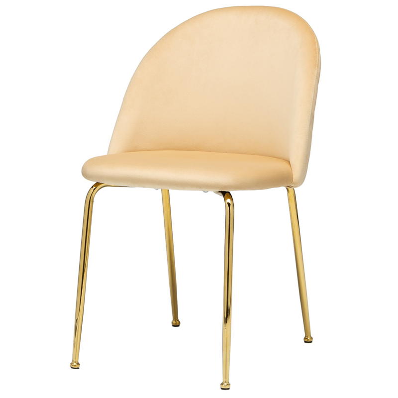 Стул Vendramin Dining Chair beige Бежевый Глянцевое золото Стул Vendramin Dining Chair beige Бежевый Глянцевое золото в Твери | Loft Concept