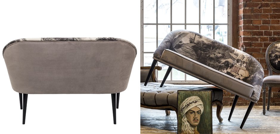 Диван Sofa Bengal gray landscape Диван Sofa Bengal gray landscape - Loft-Concept в Твери