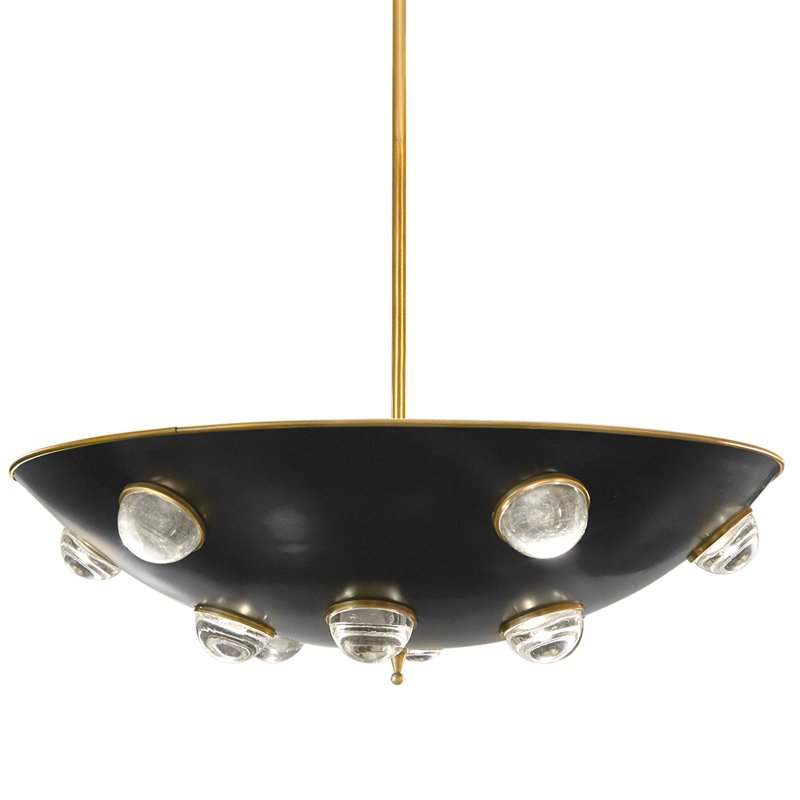 Люстра GLOBO DEMILUNE PENDANT Золотой Черный Люстра GLOBO DEMILUNE PENDANT Золотой Черный в Твери | Loft Concept