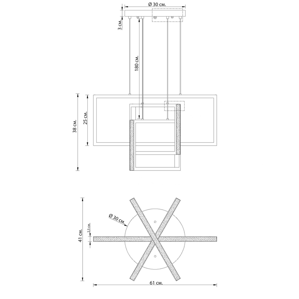 Люстра светодиодная прямоугольная LED Chandelier Rectangular Люстра светодиодная прямоугольная LED Chandelier Rectangular в Твери