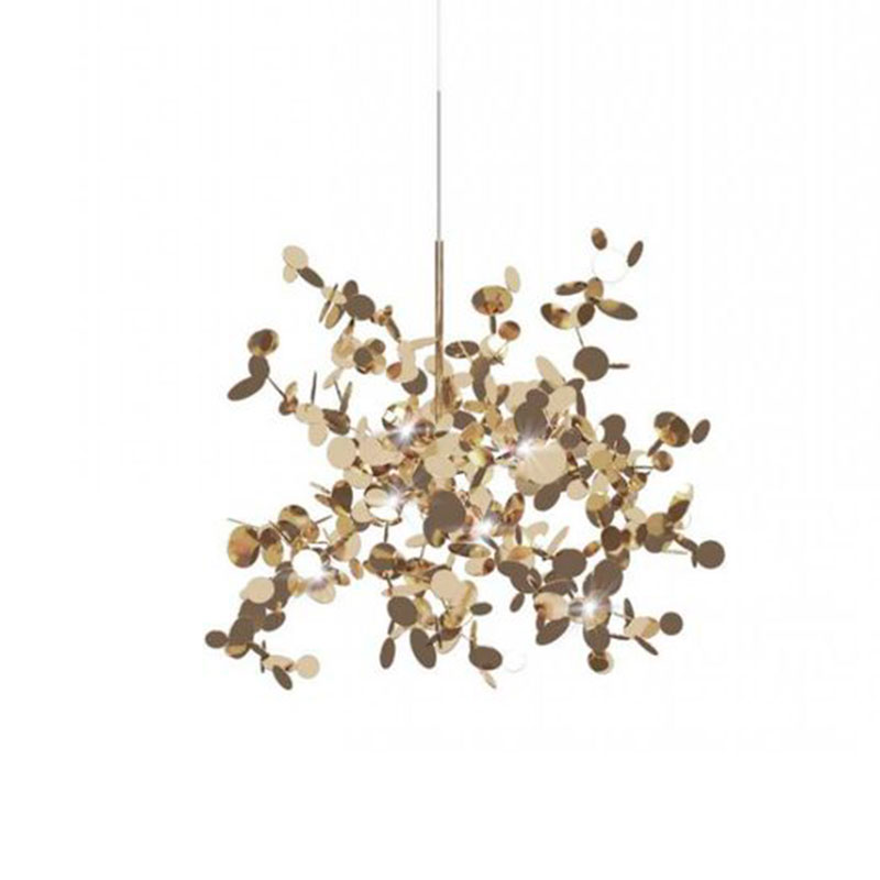 Люстра Terzani Argent Suspension Gold Pendant lamp диаметр 40 Золотой Люстра Terzani Argent Suspension Gold Pendant lamp диаметр 40 Золотой в Твери | Loft Concept