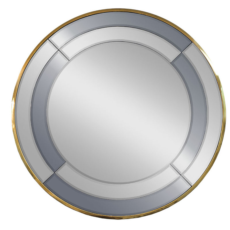 Зеркало Mirrored Frame Round Глянцевое золото Зеркало Mirrored Frame Round Глянцевое золото в Твери | Loft Concept
