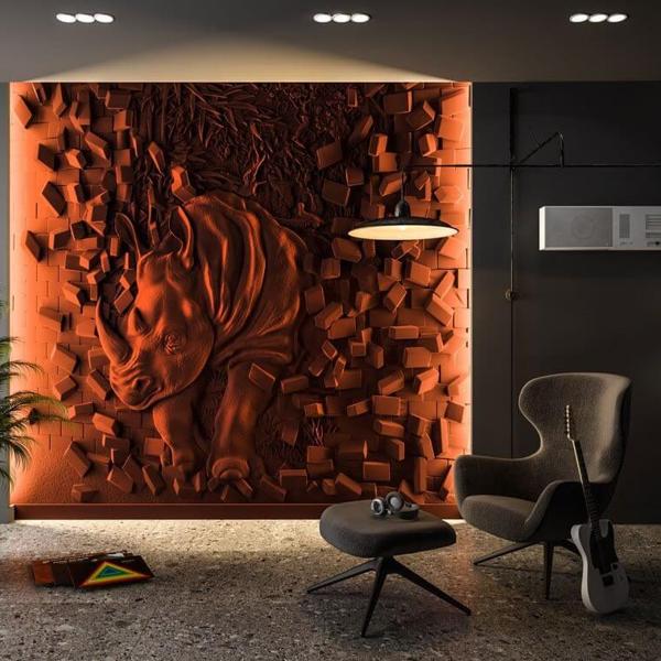 Барельеф RHINOCER Барельеф RHINOCER в Твери | Loft Concept