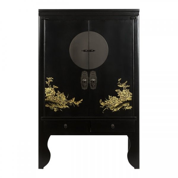 Шкаф Chinese Bird Black Черный Шкаф Chinese Bird Black Черный в Твери | Loft Concept