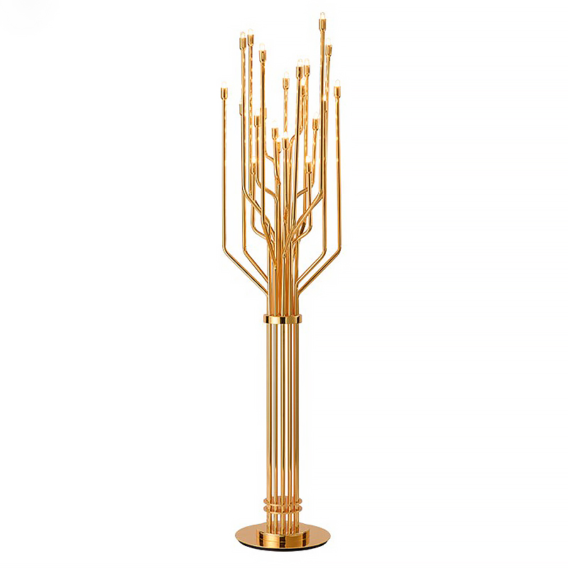Торшер JANIS floor lamp Глянцевое золото Торшер JANIS floor lamp Глянцевое золото в Твери | Loft Concept