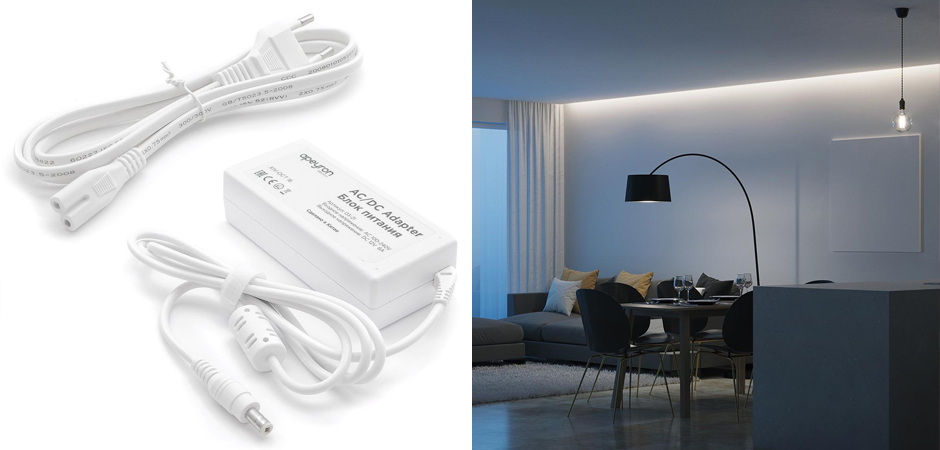 Комплект светодиодной ленты 14,4W/m 60LED/m 5050SMD холодный белый 1M Комплект светодиодной ленты 14,4W/m 60LED/m 5050SMD холодный белый 1M - Loft-Concept в Твери