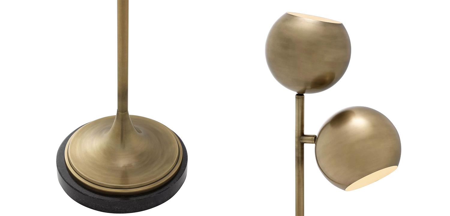 Торшер Eichholtz Floor Lamp Compton Brass - фото