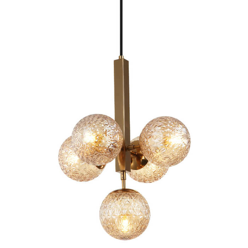 Люстра Perforated Glass Bubbles brown 5 Бронза Коричневый Люстра Perforated Glass Bubbles brown 5 Бронза Коричневый в Твери | Loft Concept
