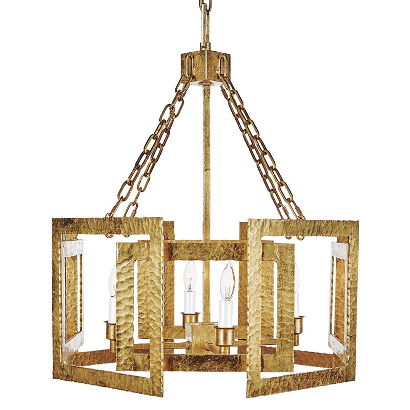 Люстра Textured Cage Pendant Lamp Gold Chandelier Золотой Люстра Textured Cage Pendant Lamp Gold Chandelier Золотой в Твери | Loft Concept