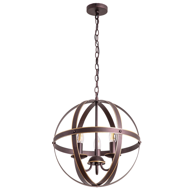 Люстра Brown Stripes Ball Шоколад Люстра Brown Stripes Ball Шоколад в Твери | Loft Concept