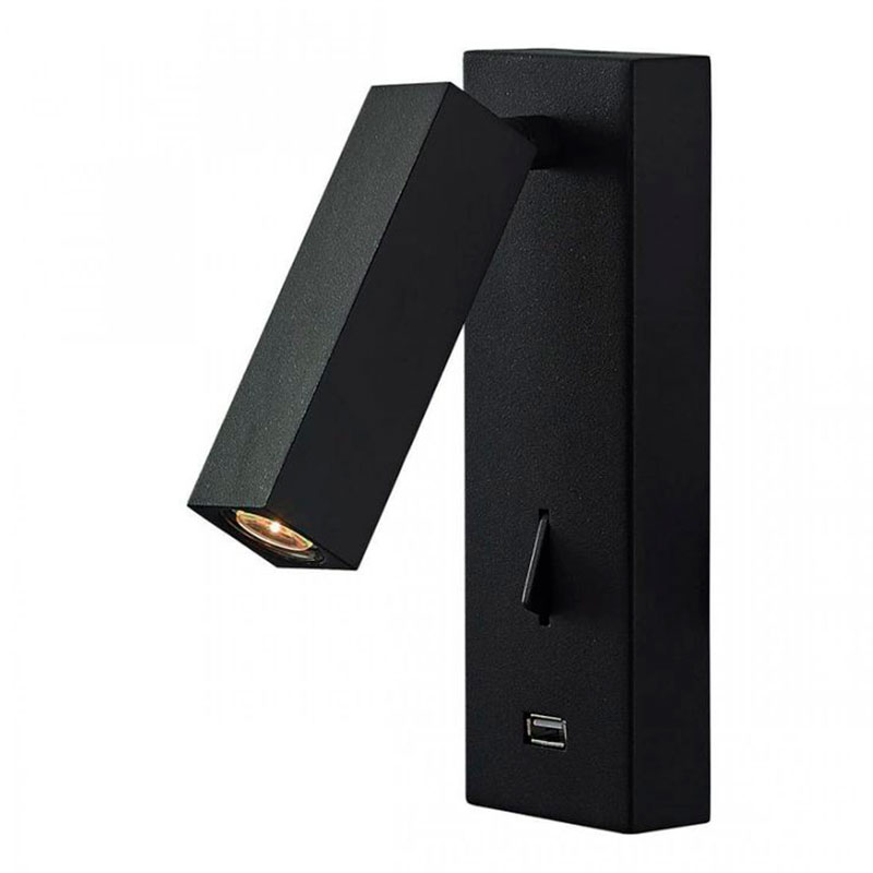 Бра Chelsom WALL LED DOCK Black USB Черный Бра Chelsom WALL LED DOCK Black USB Черный в Твери | Loft Concept