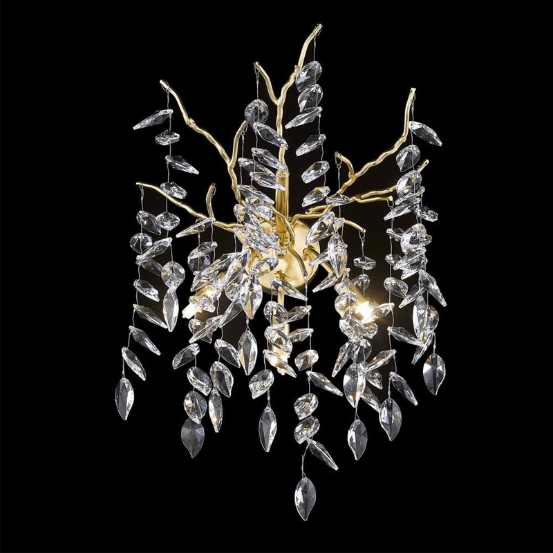 Бра Leaves Crystal Gold Золотой в Твери | Loft Concept 