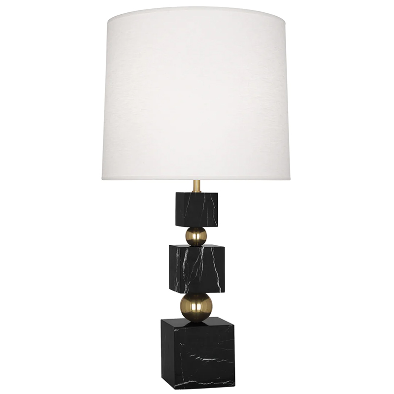 Настольная лампа Totem Table Lamp Black Marble Глянцевое золото Черный Мрамор Nero Белый Настольная лампа Totem Table Lamp Black Marble Глянцевое золото Черный Мрамор Nero Белый в Твери | Loft Concept