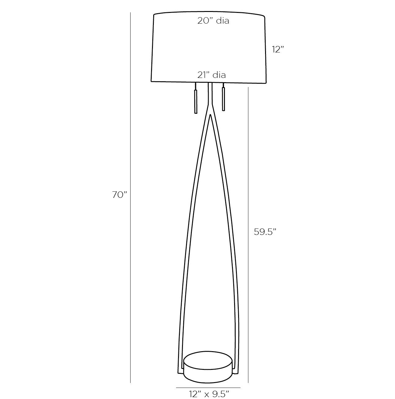Торшер Arteriors KENNA FLOOR LAMP Торшер Arteriors KENNA FLOOR LAMP в Твери