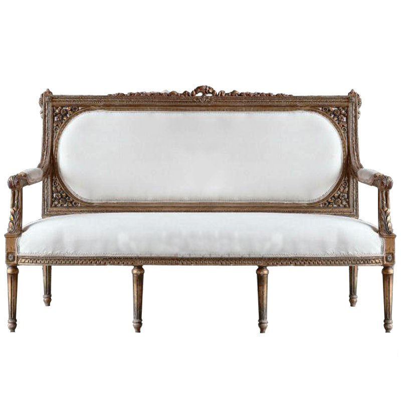 Диван VERSAL Loveseat Sofa ivory ( слоновая кость ) Дерево Акация Диван VERSAL Loveseat Sofa ivory ( слоновая кость ) Дерево Акация в Твери | Loft Concept