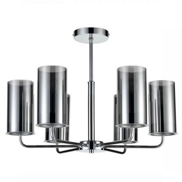 Люстра Honnor Chandelier chrome Хром Серый (Gray) в Твери | Loft Concept 