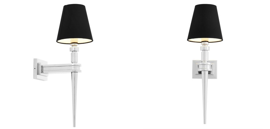 Бра Wall Lamp Waterloo Single Nickel Бра Wall Lamp Waterloo Single Nickel - Loft-Concept в Твери