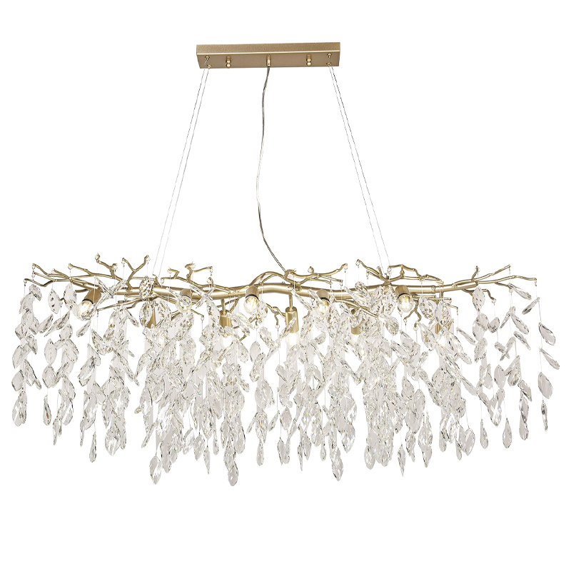 Люстра с хрустальным декором FAIRYTREE LIGHT матовое золото Прозрачный Люстра с хрустальным декором FAIRYTREE LIGHT матовое золото Прозрачный в Твери | Loft Concept