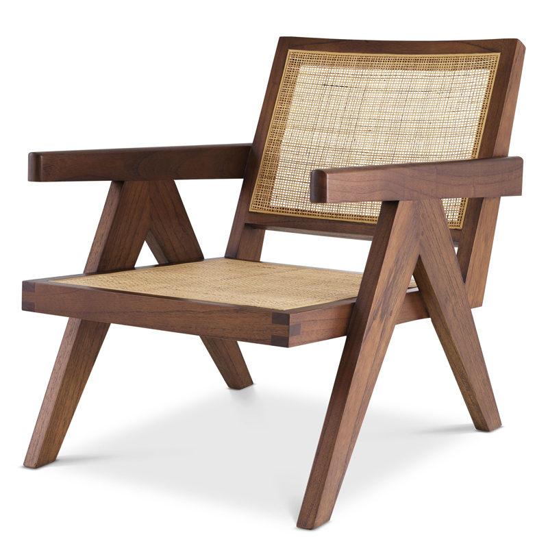 Кресло Eichholtz Chair Aristide brown Коричневый Бежевый Кресло Eichholtz Chair Aristide brown Коричневый Бежевый в Твери | Loft Concept