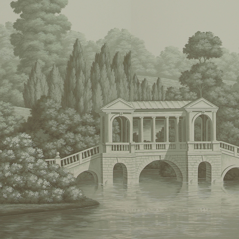 Обои ручная роспись English Landscape Crystal Grey on scenic paper Обои ручная роспись English Landscape Crystal Grey on scenic paper в Твери | Loft Concept