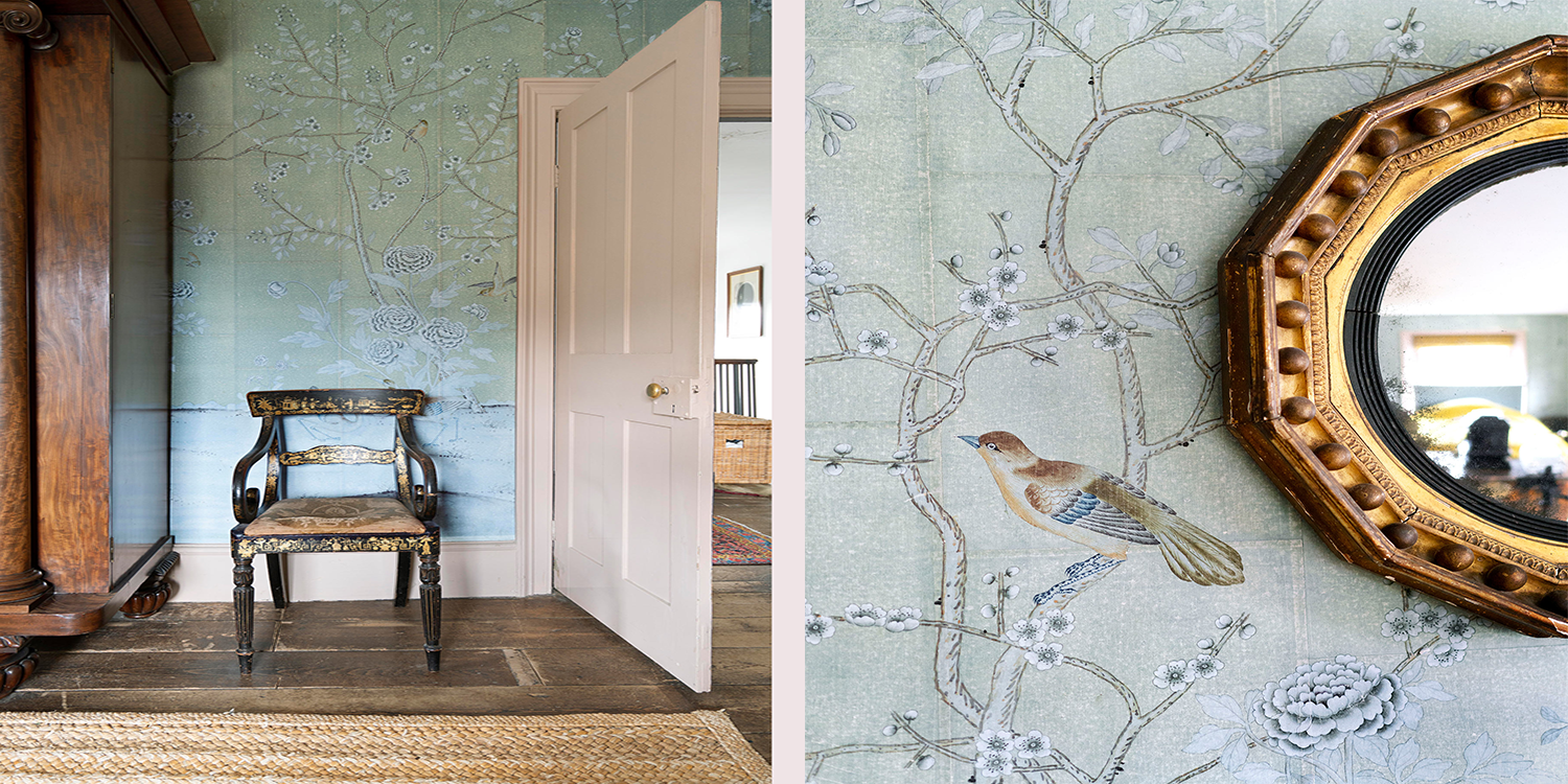 Обои ручной работы Earlham Blue Gray - фото №2