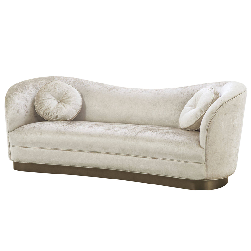 Диван Eichholtz Sofa Jackie Бежевый Бронза в Твери | Loft Concept 