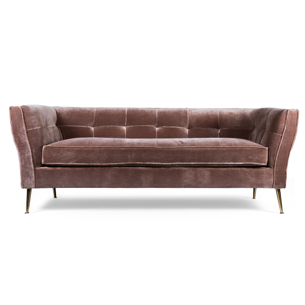 Диван трехместный Flatter brown Коричневый Диван трехместный Flatter brown Коричневый в Твери | Loft Concept