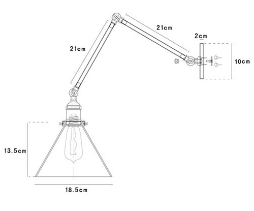 Бра Gloce Cone Shade Loft Industrial Red Бра Gloce Cone Shade Loft Industrial Red в Твери