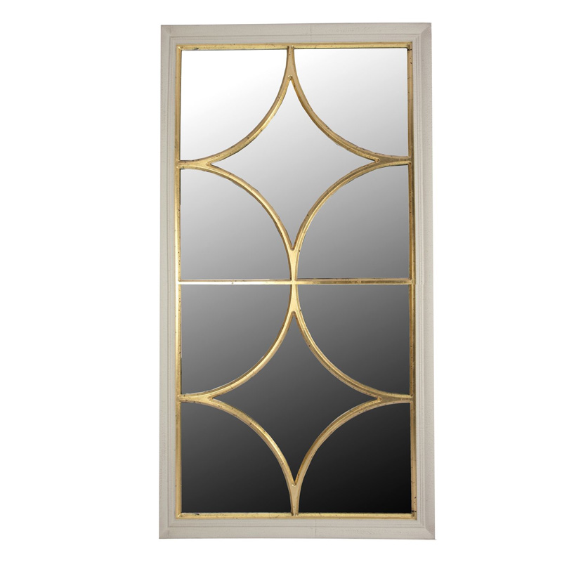 Зеркало Ferrand Mirror Window Белый Золотой Зеркало Ferrand Mirror Window Белый Золотой в Твери | Loft Concept