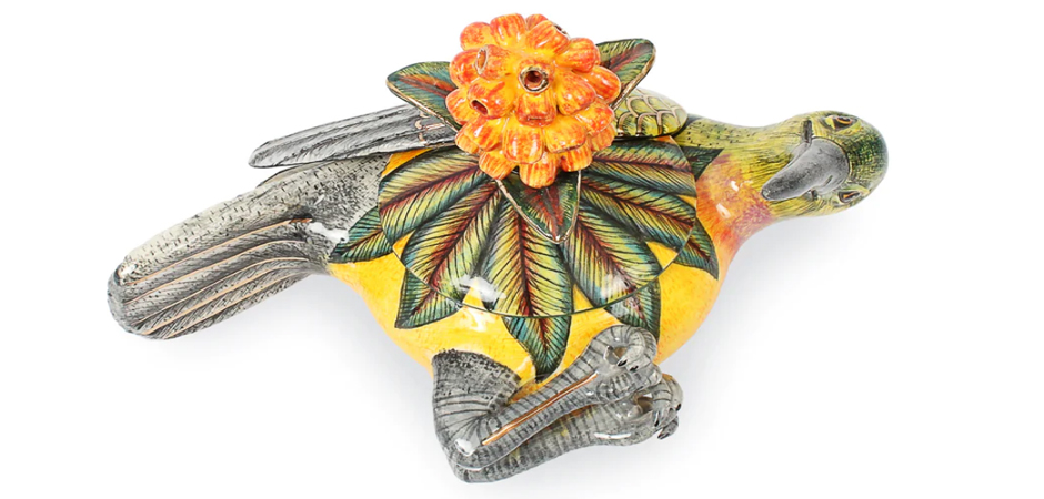 Шкатулка Птичка Sunbird Foral Box - фото №1