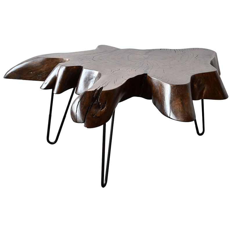 Кофейный стол Tallulah Industrial Metal Rust Coffee Table Коричневый Черный Кофейный стол Tallulah Industrial Metal Rust Coffee Table Коричневый Черный в Твери | Loft Concept